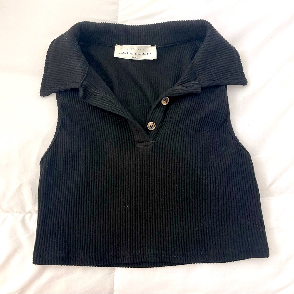 American Threads Cropped Polo